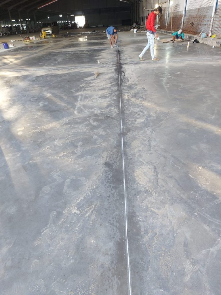 proses cutting potong beton